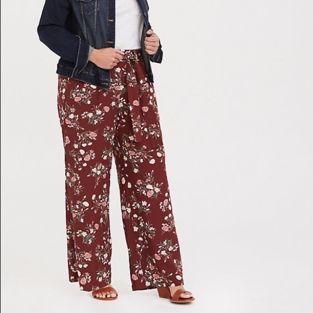 Torrid WIDE LEG PANT - CREPE FLORAL